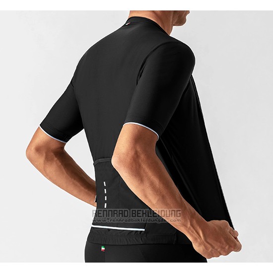 2019 Fahrradbekleidung La Passione Shwarz Wei Trikot Kurzarm und Tragerhose